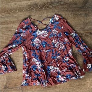 Floral Rust Women's Top